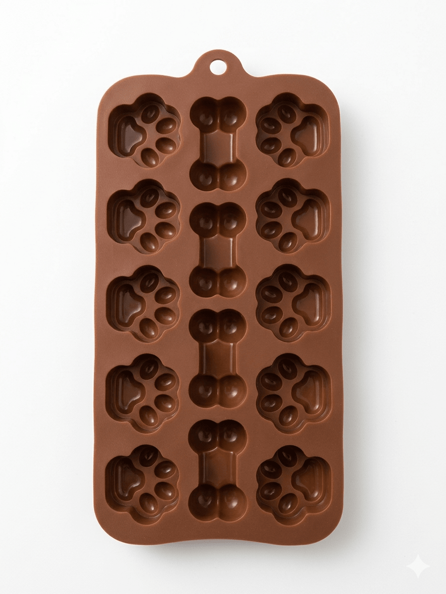 MOLDE Silicona 15 CORAZONES - Patas y Huesos De Perro2