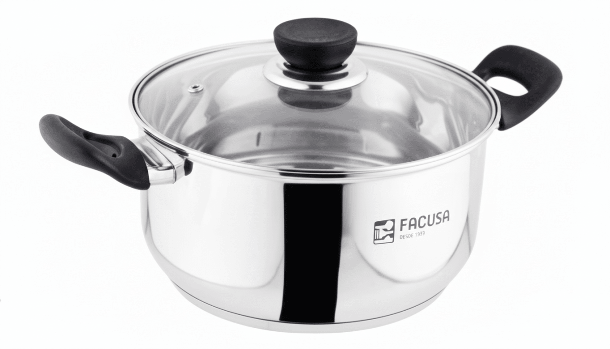 OLLA DE ACERO inox tapa ACERO - tapa VIDRIO1