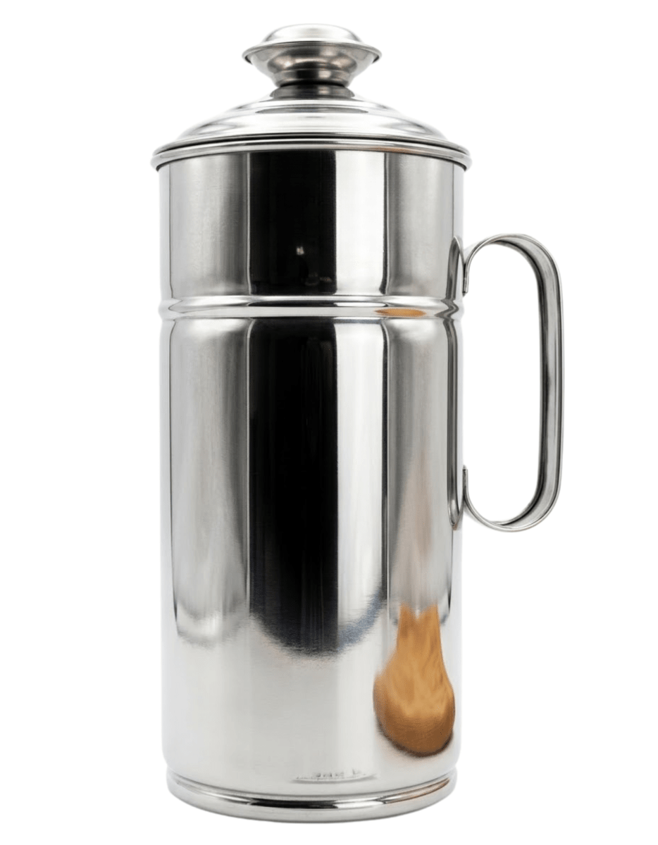 PONCHERA DE ACERO 1 Litro # 3 Con Tapa1