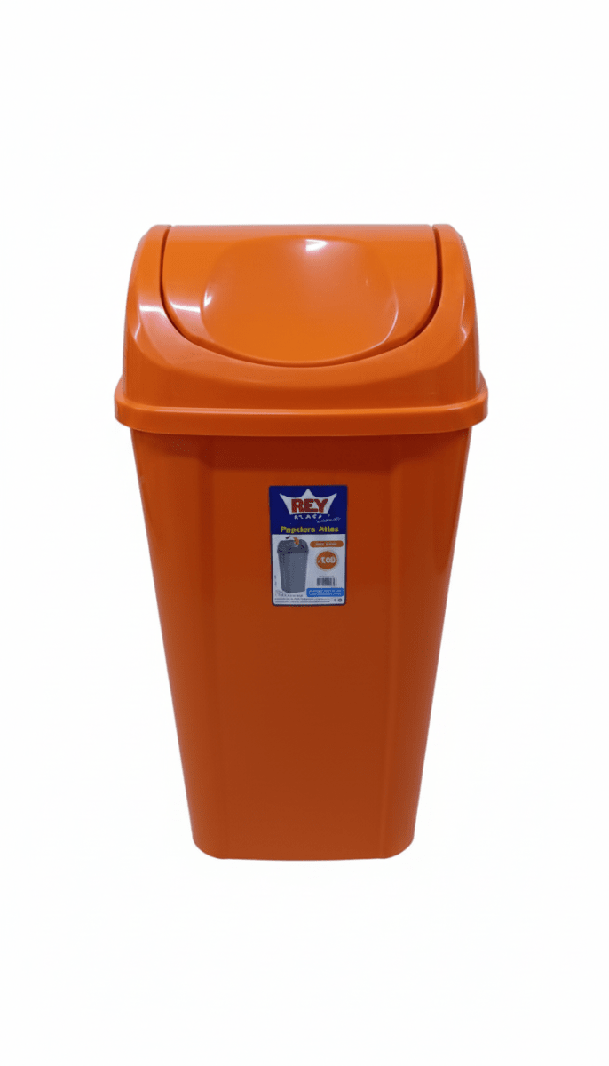 PAPELERA ATLAS # 150 con tapa - REY2