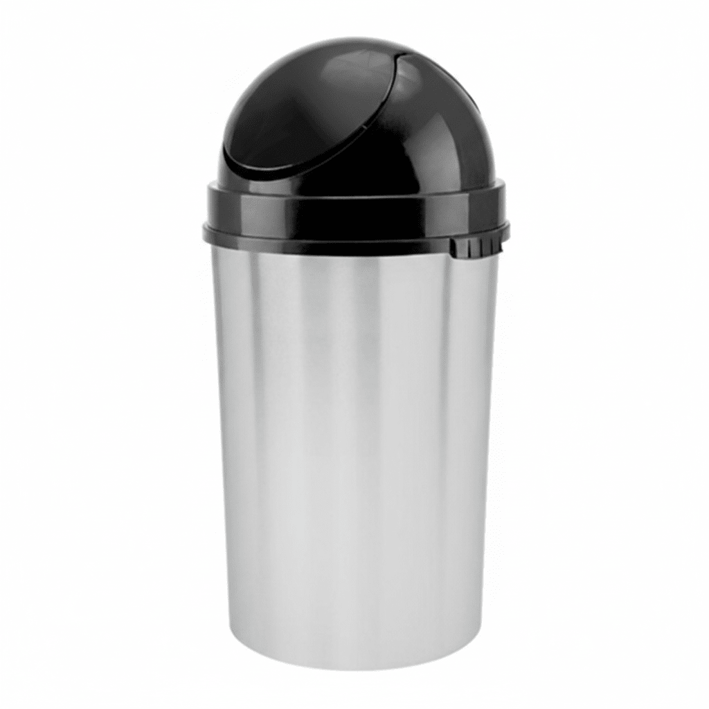 PAPELERA Cosmos # 80 Con Tapa METALIZADA -2