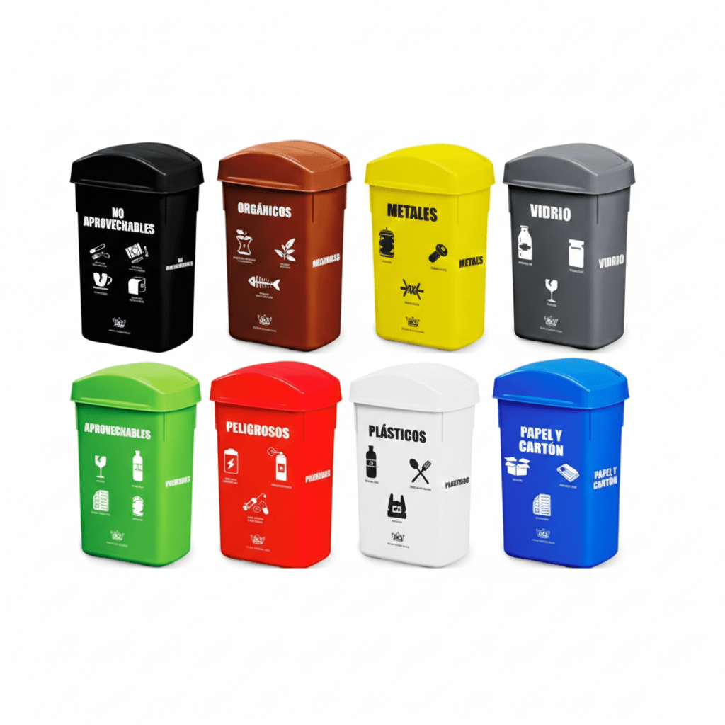 PAPELERA RECTANGULAR # 30 C/LOGO - ECOLOGICO3