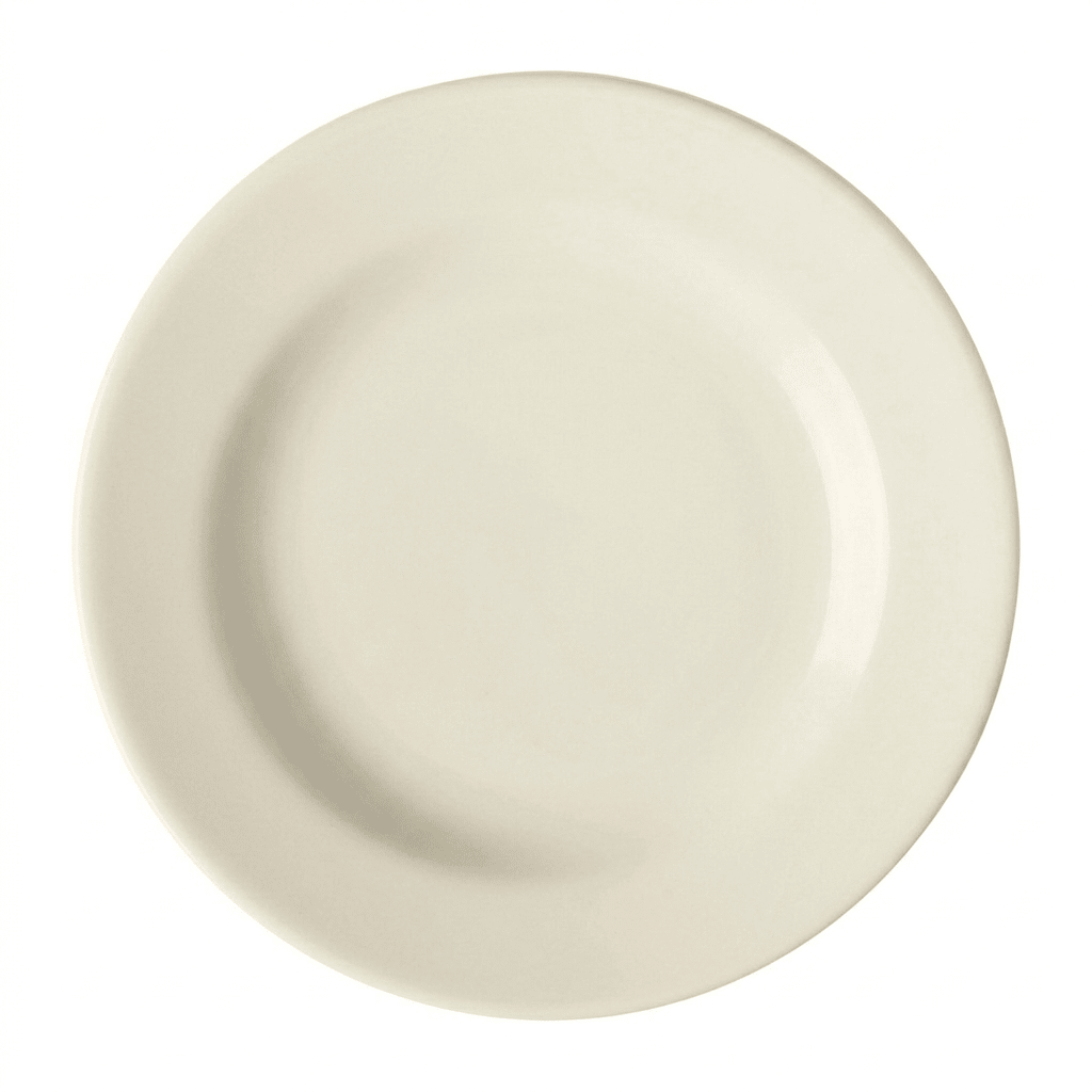 PLATO De Loza TENDIDO Pando 22.8 Americano BLANCO2