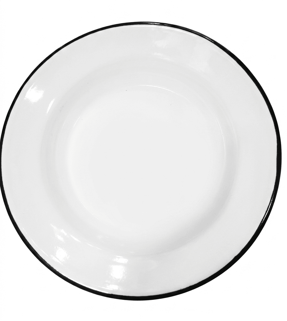 PLATO Fierro ENLOZADO Hondo Blanco - COMERCIAL1