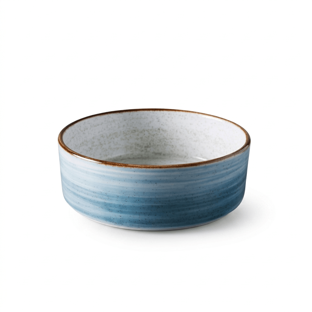 Plato Hondo 533.9Cc Rustic Artisan Azul1