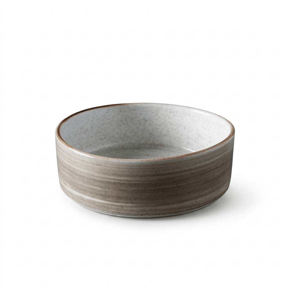 Plato Hondo 533.9Cc Rustic Artisan Gris1