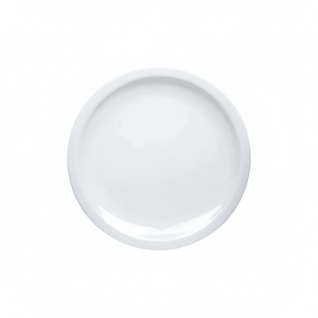 PLATO Plastico Blanco TENDIDO Grande MACISSA # 90 - MELAFORM PT090U1