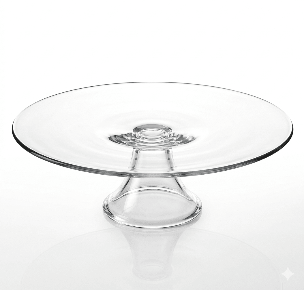 PORTA TORTA de Vidrio Con Pedestal 31 cm PASTELERO1