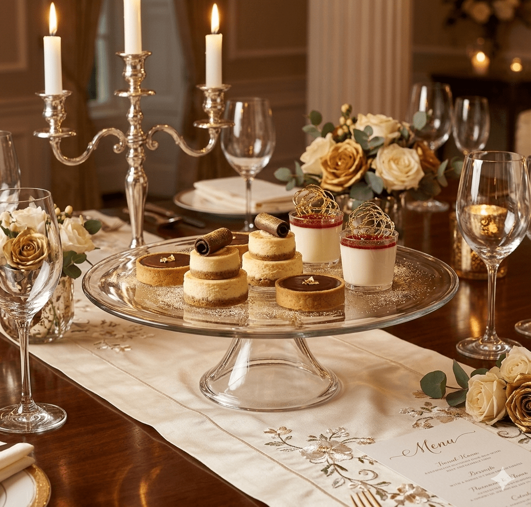 PORTA TORTA de Vidrio Con Pedestal 31 cm PASTELERO2