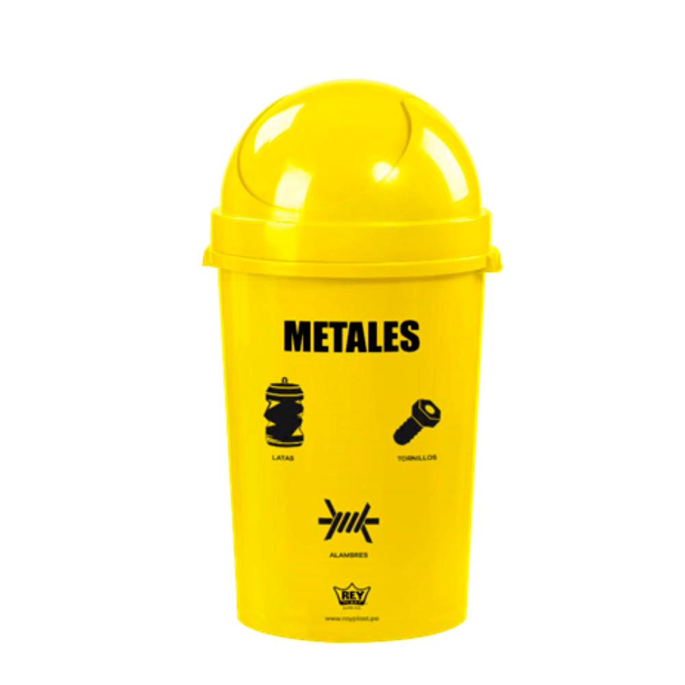 PAPELERA Cosmos # 80 Con Tapa y LOGO ECOLOGICO - REY8