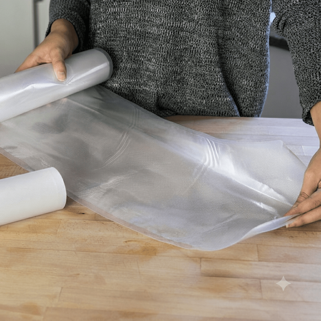 ROLLO PLASTICO PARA EMBALAJE AL VACIO 28 CM-10M2
