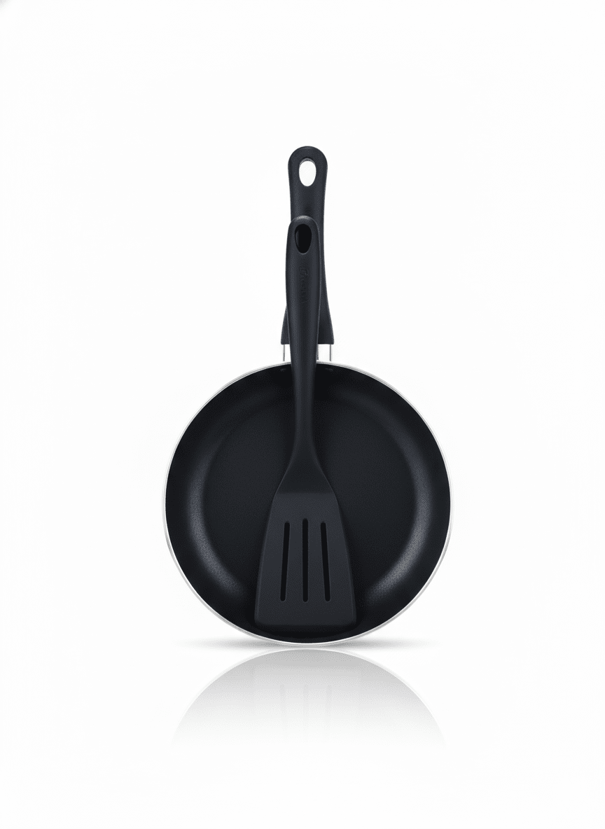 SARTEN Thewall Plata + ESPATULA NYLON - FACUSA1