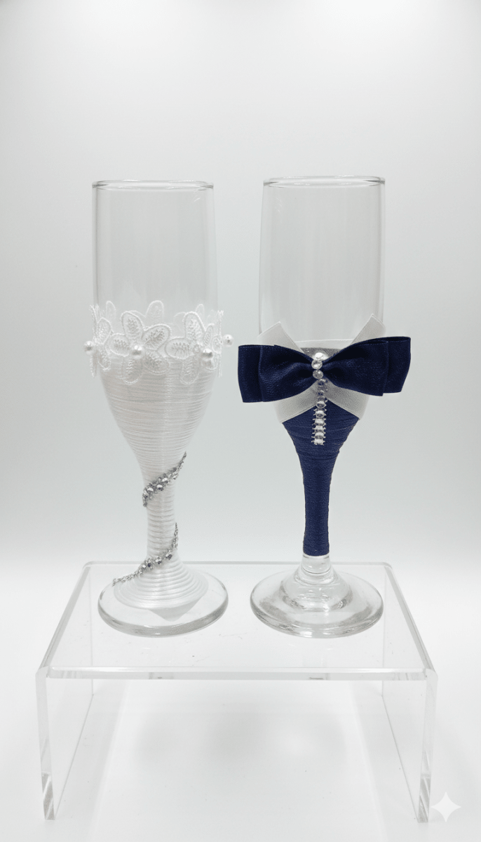 SET De COPAS MATRIMONIO x 2 Decoradas2