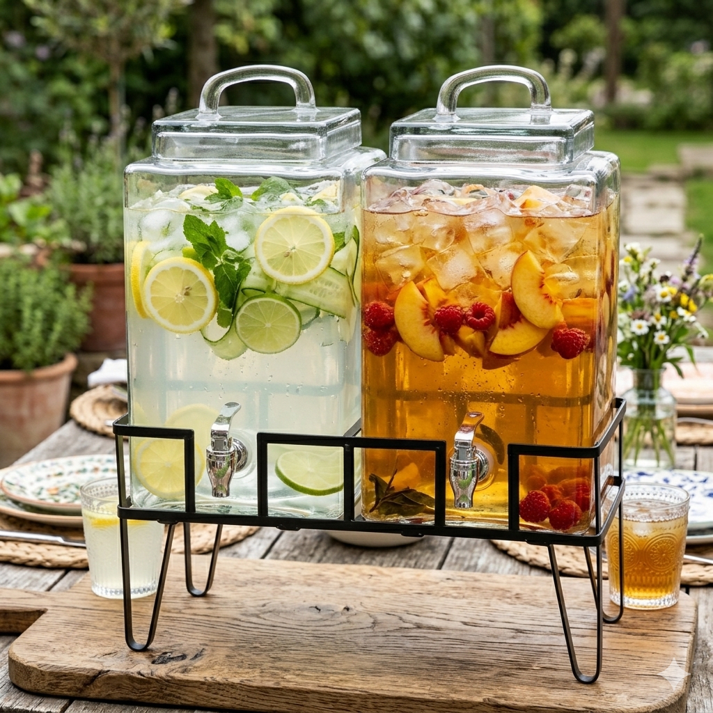 SET de DISPENSADORES x 2 Modelo VENETIAN 316 oz Con Soporte de METAL2