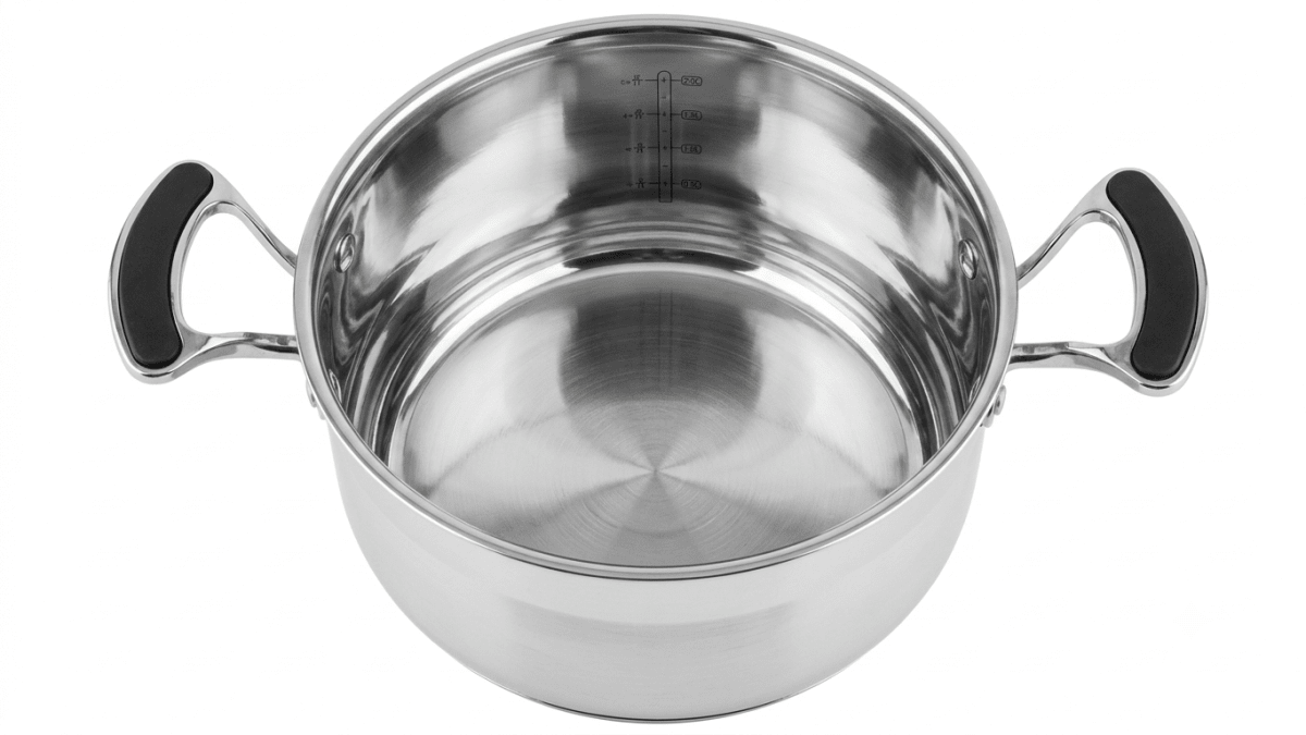 SET De Olla x 3 Pzs Olla + VAPORERA + Tapa De Vidrio2