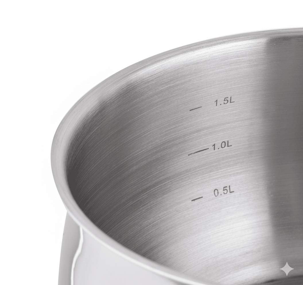 SET De Ollas FLAMENCO Acero Inoxidable Tapa Vidrio Mango Rojo4