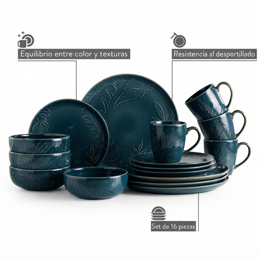 SET DE VAJILLAS LOZA x 16 PRIMAVERA3