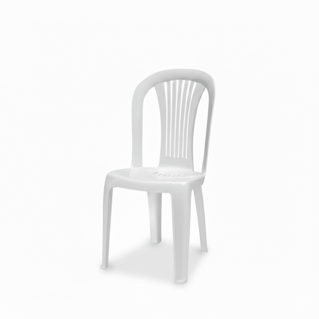 SILLA Plastica CARAL Blanca Sin Codera1