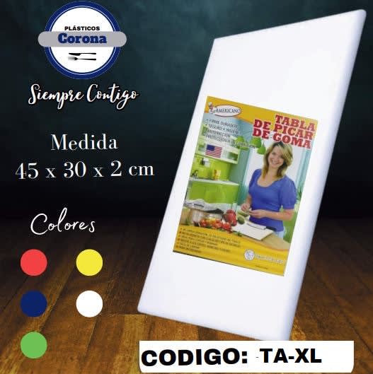 TABLA De PICAR Profesional 45x30x2 Cm Gruesa TA-XL - AMERICAN1