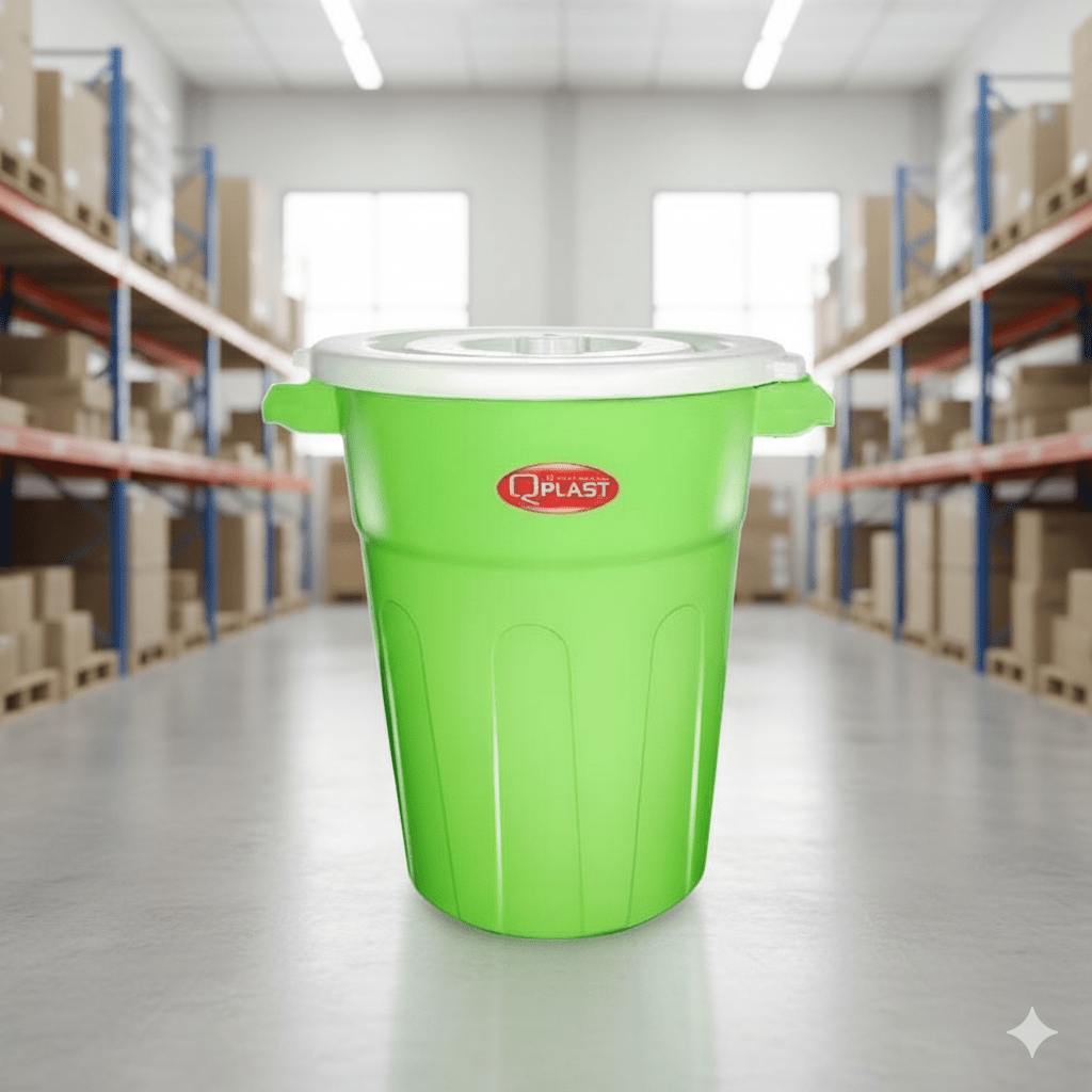 TACHO Plastico COLORES Con Tapa (100 litros) - QUPLAST1