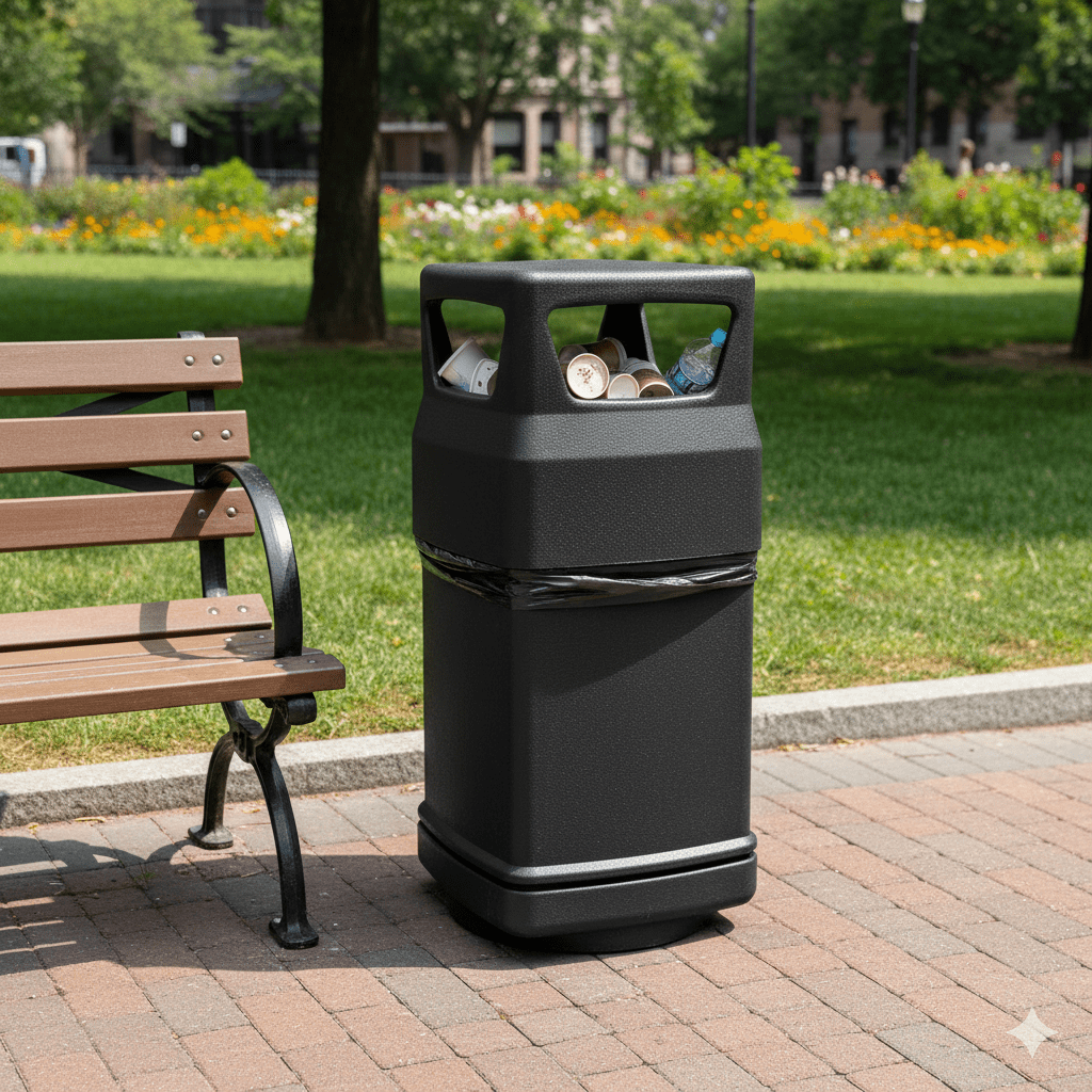 TACHO Plastico CITY 90 lt Cuadrado4