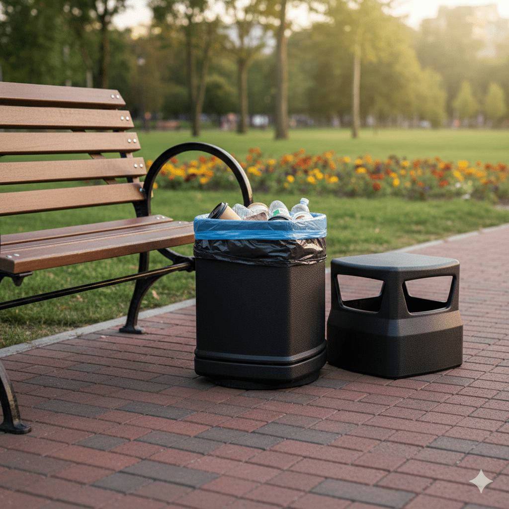 TACHO Plastico CITY 90 lt Cuadrado5