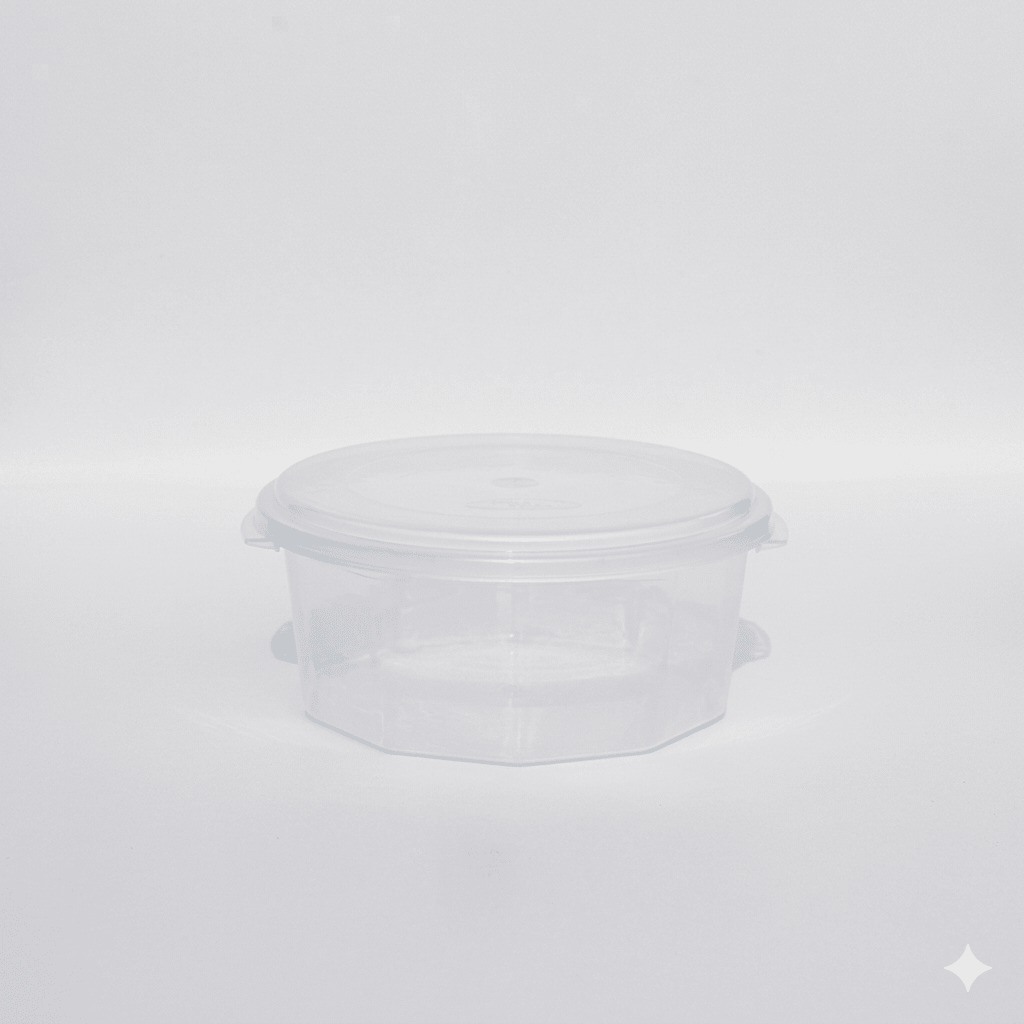 TAPER Multiuso DECAGONO 1 KG. Transparente Con Tapa1