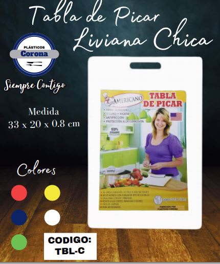 TABLA de PICAR CHICA liviana 33x20 cm TBL-C - AMERICANO2