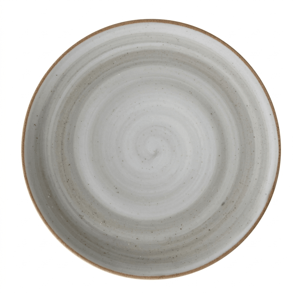 Plato Pando 27.5Cm Artesano Gris1