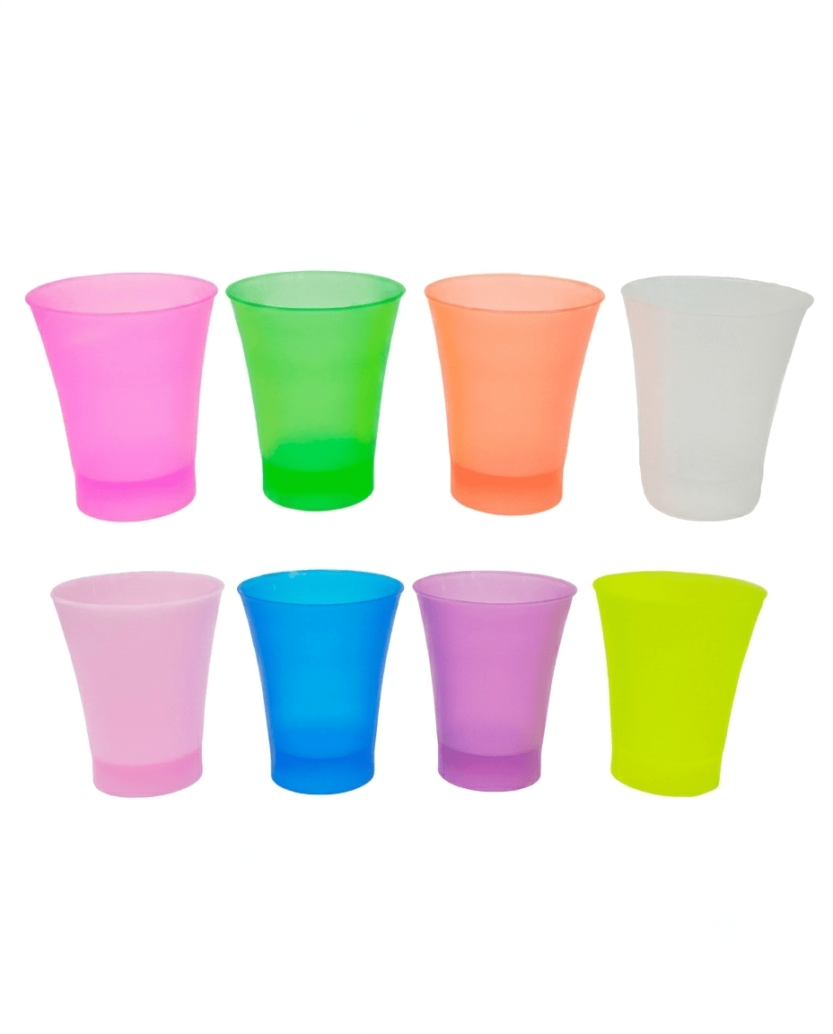 VASO plastico CHELERO COLORES Y TRANSPARENTE2