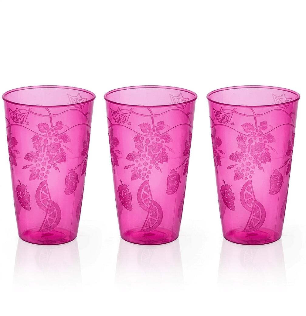 VASO Plastico TROPICAL Colores Clarificados1