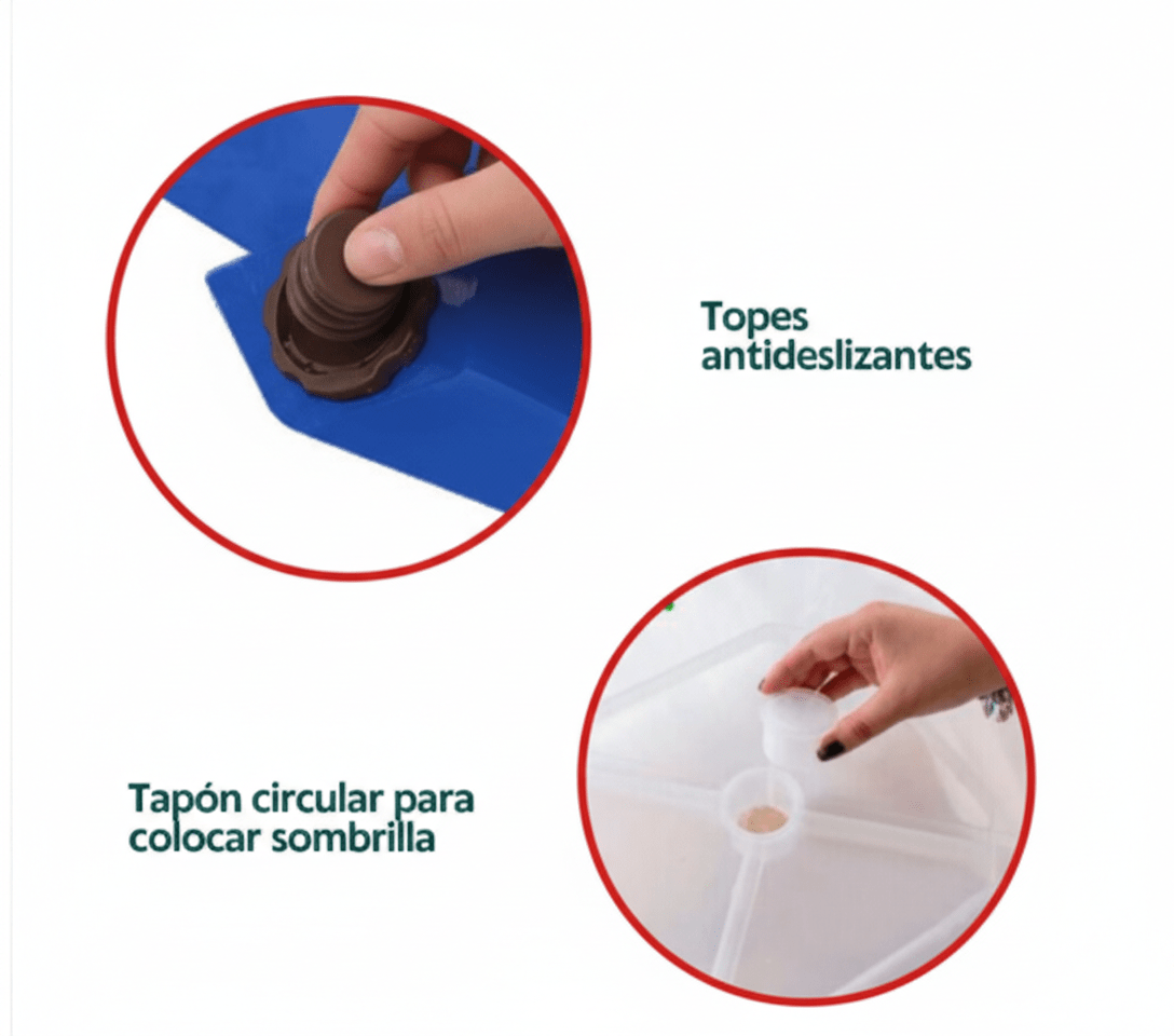 Mesa Plástica PERFECTA VITA - CELPLAST2