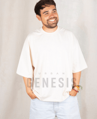 POLERA BOXY FIT CREMA
