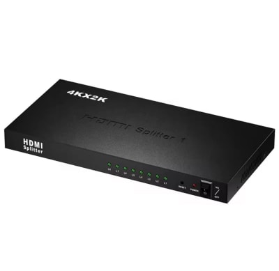 Splitter Hdmi 1x8 Salidas Metalico 2K4K C/fuente HDTV 1.45