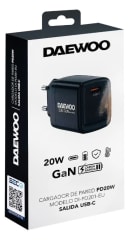 Cargador Rapido Celular Usb Usb-c Daewoo 20w SEC