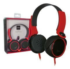 Audífonos Extrabass Over Ear Alámbricos Mlab Rojo