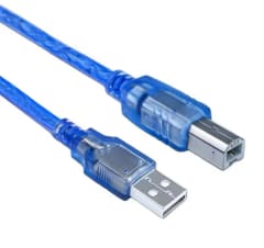 Cable Impresora 1.5mt 2.0 Azul USB-A USB Resistente