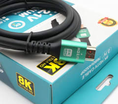 Cable Hdmi 1.5 metros V2.1 Metalico Premium 8k 4k Alta Velo