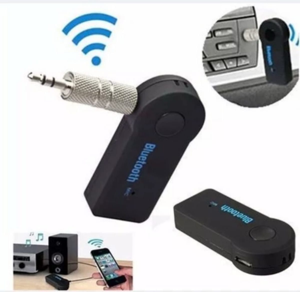 Receptor Bluetooth Vehiculo Musica Adaptador Aux 3.5mm2