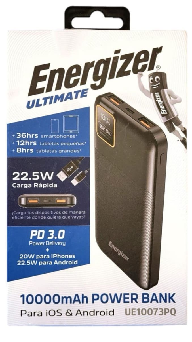 Power Bank Energizer Ultimate Portátil 10000mah Negro 2