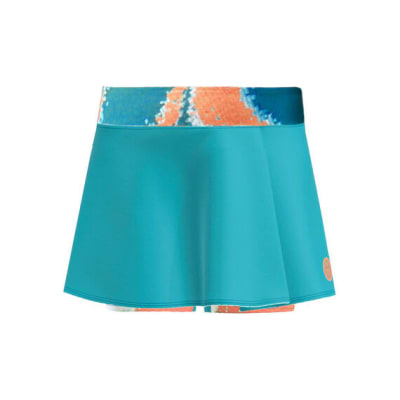 Falda Melbourne 2025 Printed Wavy - Petrol, Orange1