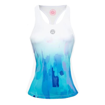 Bividi Yaka Tank - White, Light Blue2