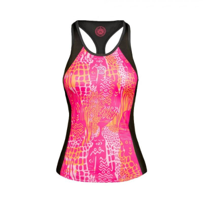 Bividi Yaka Tech tank- grey, pink2