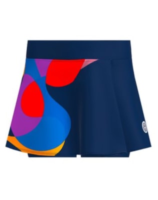 Falda Twiggy Printed Wavy Skort-dark blue1