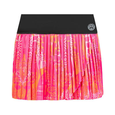 Falda Lowey Tech Pleated- dark grey, pink1