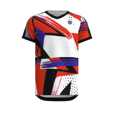 Polo Good Vibes V-Neck Tee - Black/Red/White3