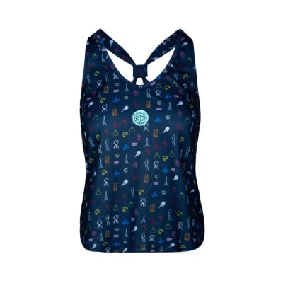 Polera Natli Tech - dark blue/ mixed1