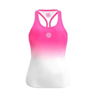 Polera Crew Gradiant Junior Tank - pink, white1