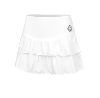 Falda Crew Pleated Skort - White1