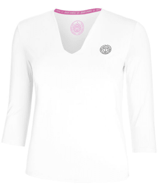 Polo Crew V-Neck Longsleeve - White1